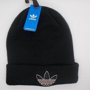 Adidas Black Sunday Cuff Beanie hat stocking cap NEW